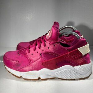 Nike AIR Huarache Run Womens Size 9.5 Running Shoes Pink Sneaker Jogging Walking